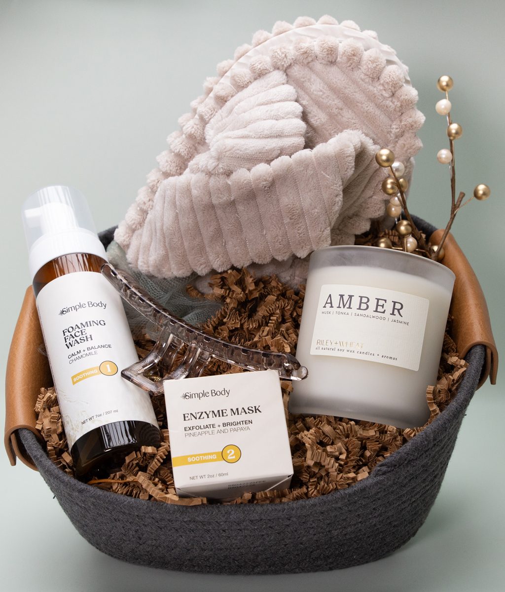 Spa Night Gift Basket - Cozy At-Home Self-Care Gift Set